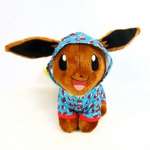 Build-A-Bear Pokémon Cute Plush Toy with Blue Hoodie